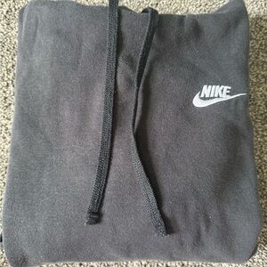Nike Black Hoodie with White Logo